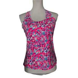 Lilly Pulitzer Top Medium Meryl Luxletic Asana Tank Baby Bloomer Floral Bra